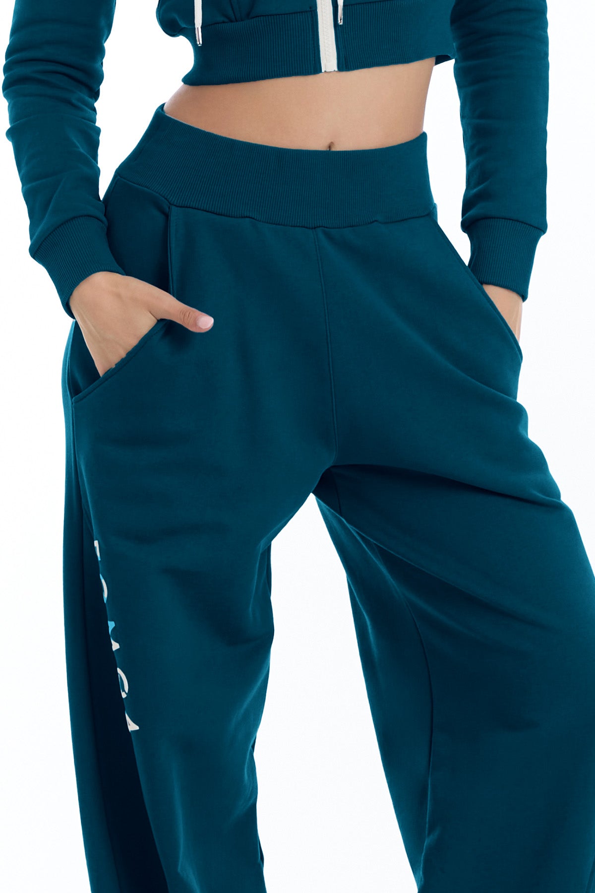 Pantalone Donna Baggy Ikonic Indian Blue