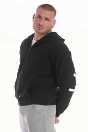 Felpa Over Cappuccio FLAG Uomo Nero - FGM04 - Linea Ikonic Uomo - fgm04