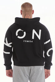 Felpa Over Cappuccio FLAG Uomo Nero - FGM04 - Linea Ikonic Uomo - fgm04