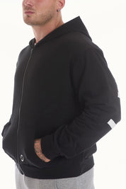 Felpa Over Cappuccio FLAG Uomo Nero - FGM04 - Linea Ikonic Uomo - fgm04