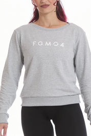 Felpa Ikonic WINTER FLAG Grigio Melange - FGM04 - Linea Ikonic - fgm04