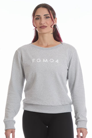 Sweat-shirt Ikonic WINTER FLAG Gris chiné