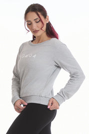 Felpa Ikonic WINTER FLAG Grigio Melange - FGM04 - Linea Ikonic - fgm04