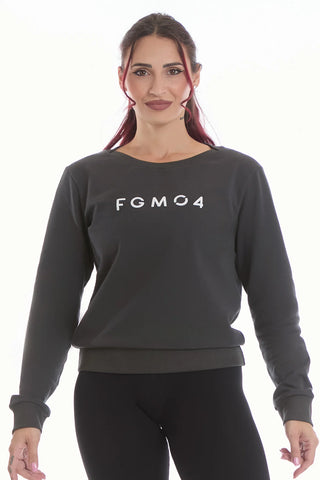 Sweat-shirt Ikonic WINTER FLAG Gris plomb