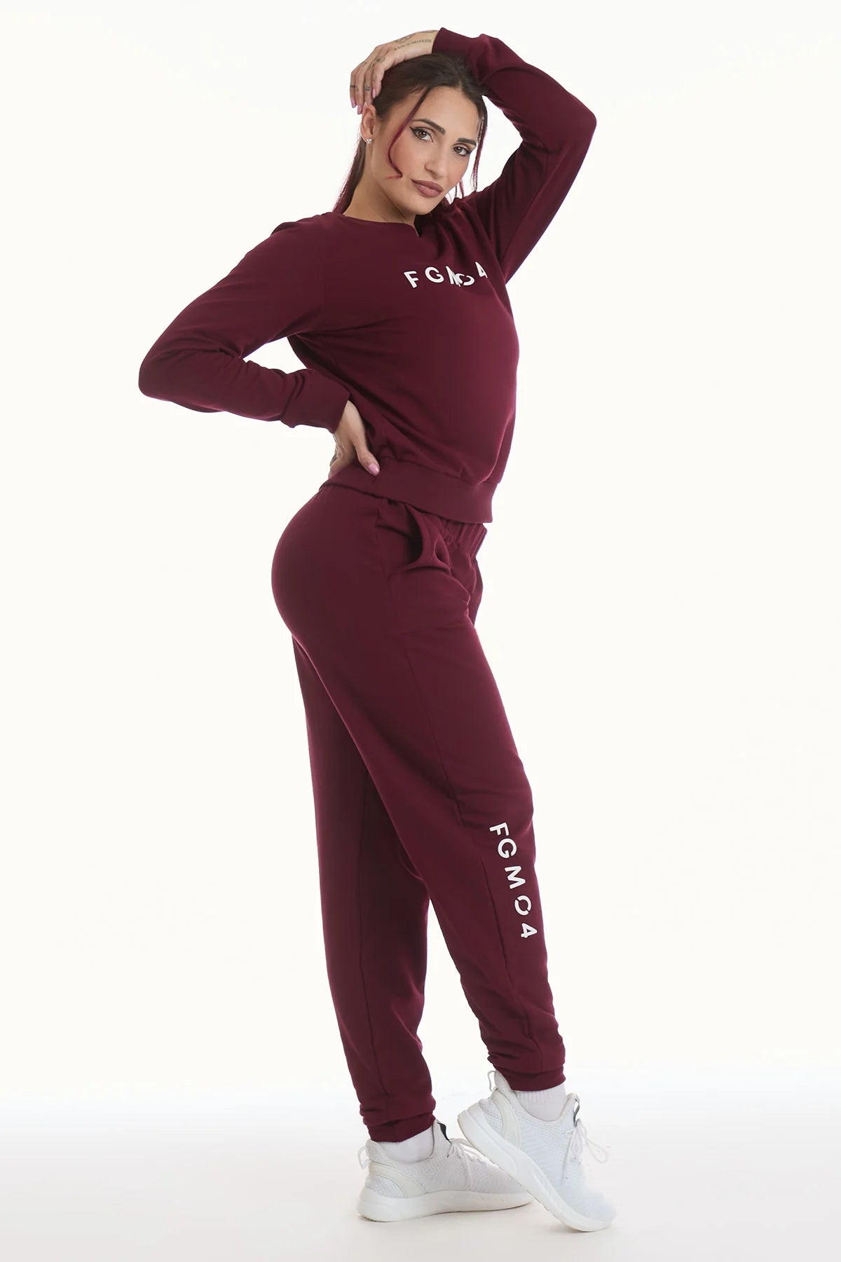 Felpa Ikonic WINTER FLAG Prugna - FGM04 - Linea Ikonic - fgm04