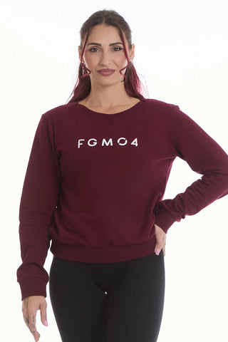 Sweat-shirt Ikonic WINTER FLAG prune