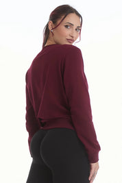 Felpa Ikonic WINTER FLAG Prugna - FGM04 - Linea Ikonic - fgm04