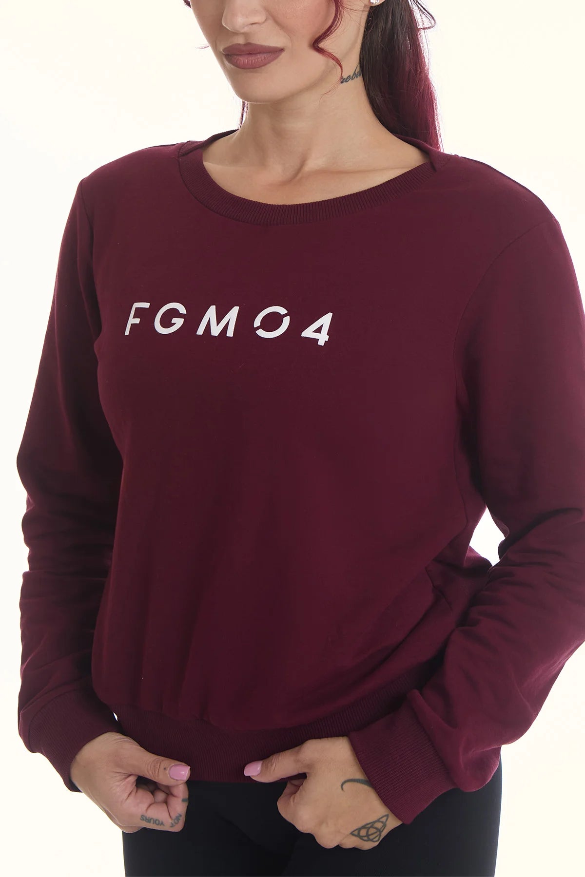 Felpa Ikonic WINTER FLAG Prugna - FGM04 - Linea Ikonic - fgm04