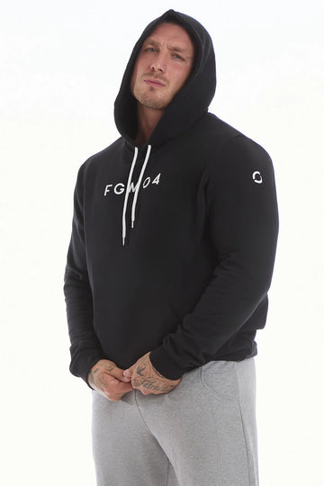 Felpa Over Con Cappuccio FW 24/25 Nero Uomo - FGM04 - Linea Ikonic Uomo - fgm04