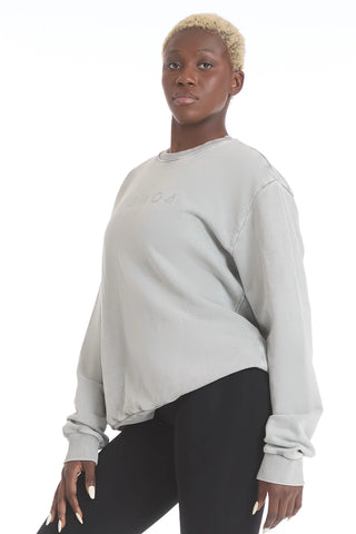 Felpa Over Donna Grigio Moonstone - FGM04 - Linea Ikonic - fgm04