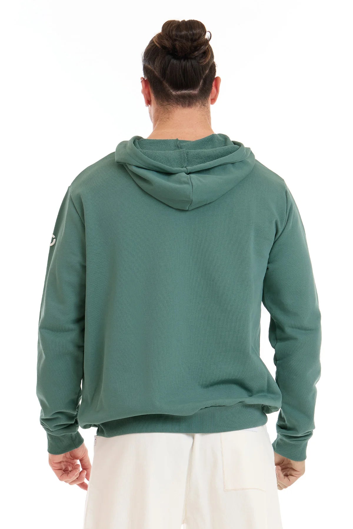 Felpa Over Con Cappuccio Verde Baltic Uomo - FGM04 - Linea Ikonic Uomo - fgm04