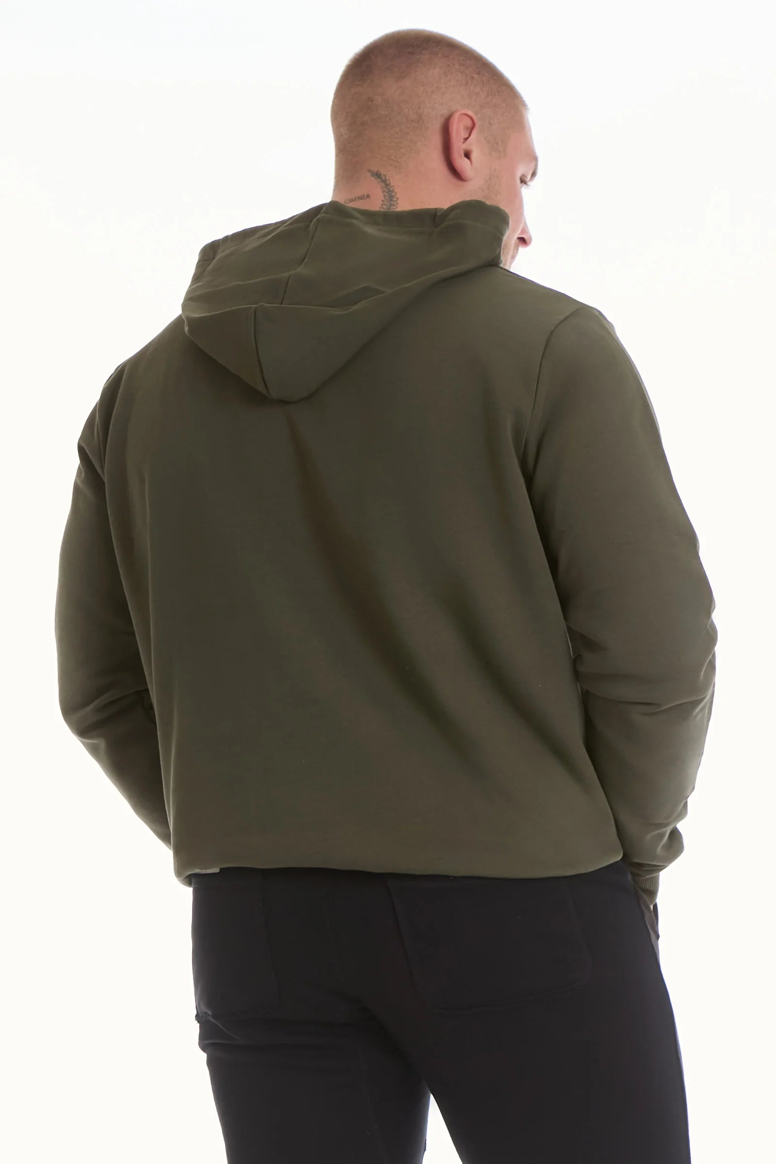 Felpa Over Con Cappuccio FW 24/25 Verde Militare Uomo - FGM04 - Linea Ikonic Uomo - fgm04