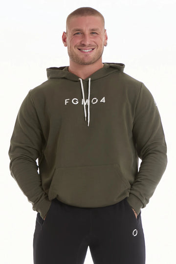 Felpa Over Con Cappuccio FW 24/25 Verde Militare Uomo - FGM04 - Linea Ikonic Uomo - fgm04