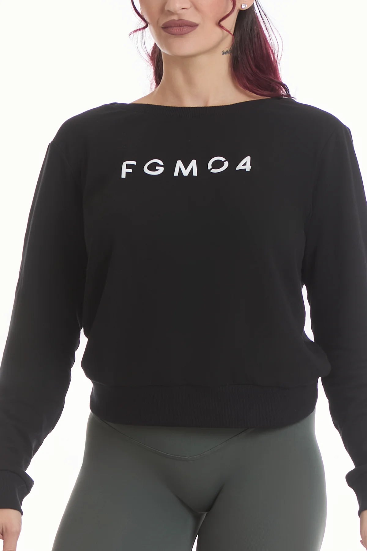 Felpa Ikonic WINTER FLAG Nero - FGM04 - Linea Ikonic - fgm04