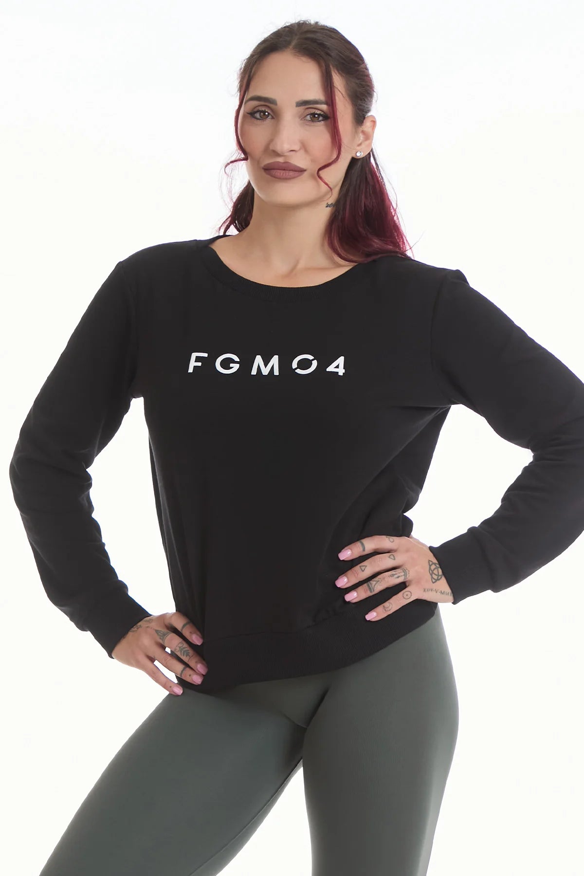 Hanorac Ikonic WINTER FLAG negru