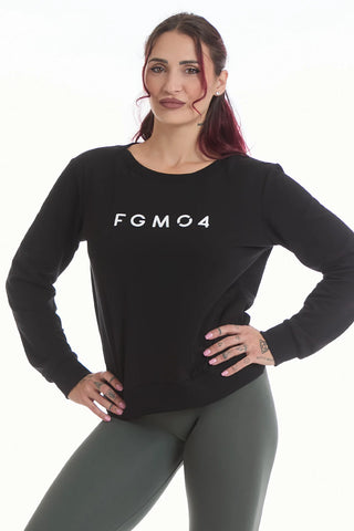 Sweat-shirt noir Ikonic WINTER FLAG