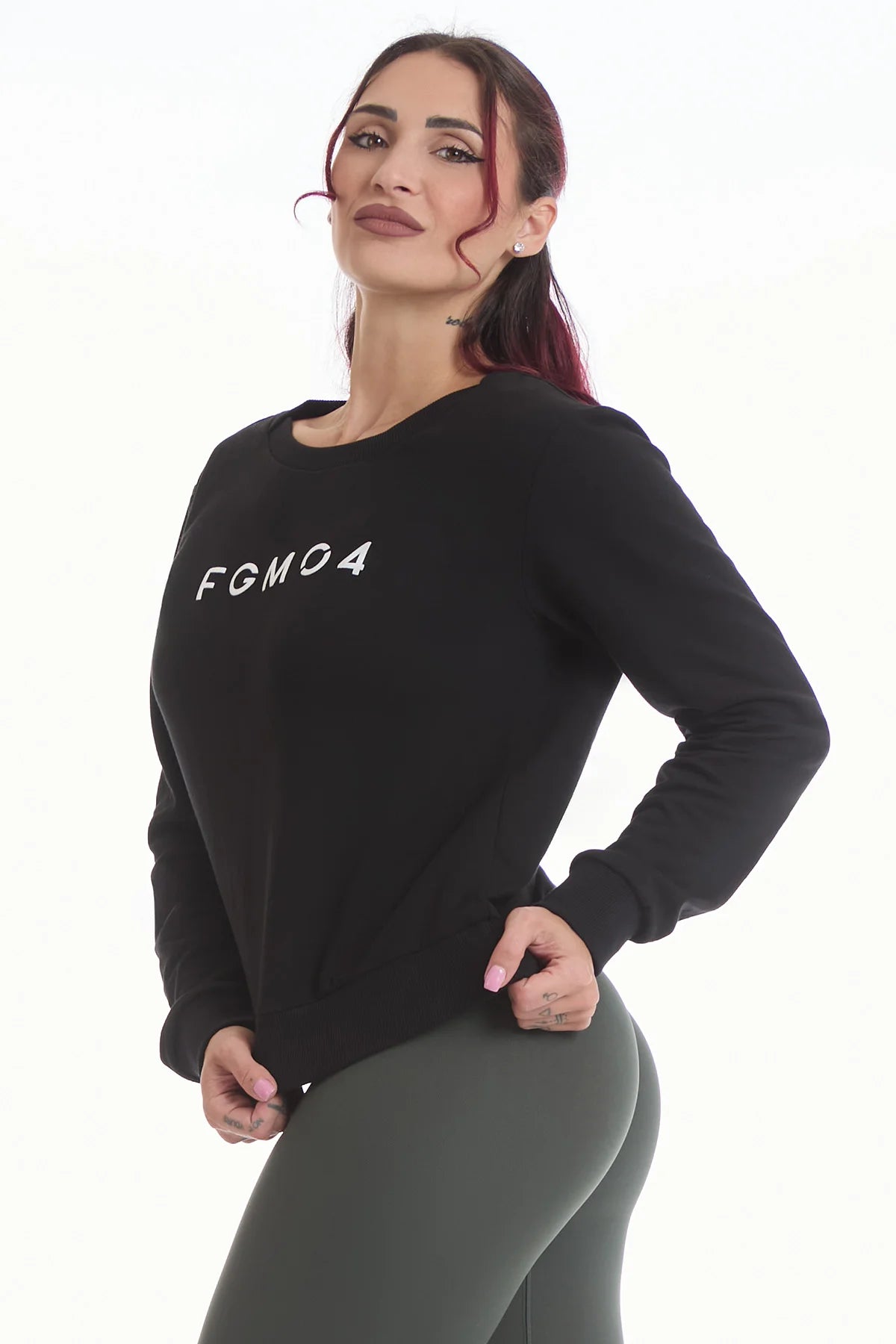 Felpa Ikonic WINTER FLAG Nero - FGM04 - Linea Ikonic - fgm04