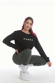 Felpa Ikonic WINTER FLAG Nero - FGM04 - Linea Ikonic - fgm04