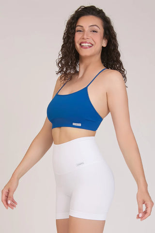 Top sportivo con spalline sottili incrociato a schiena scoperta Angel Blu Accidia - FGM04 - Maglie e Top - fgm04