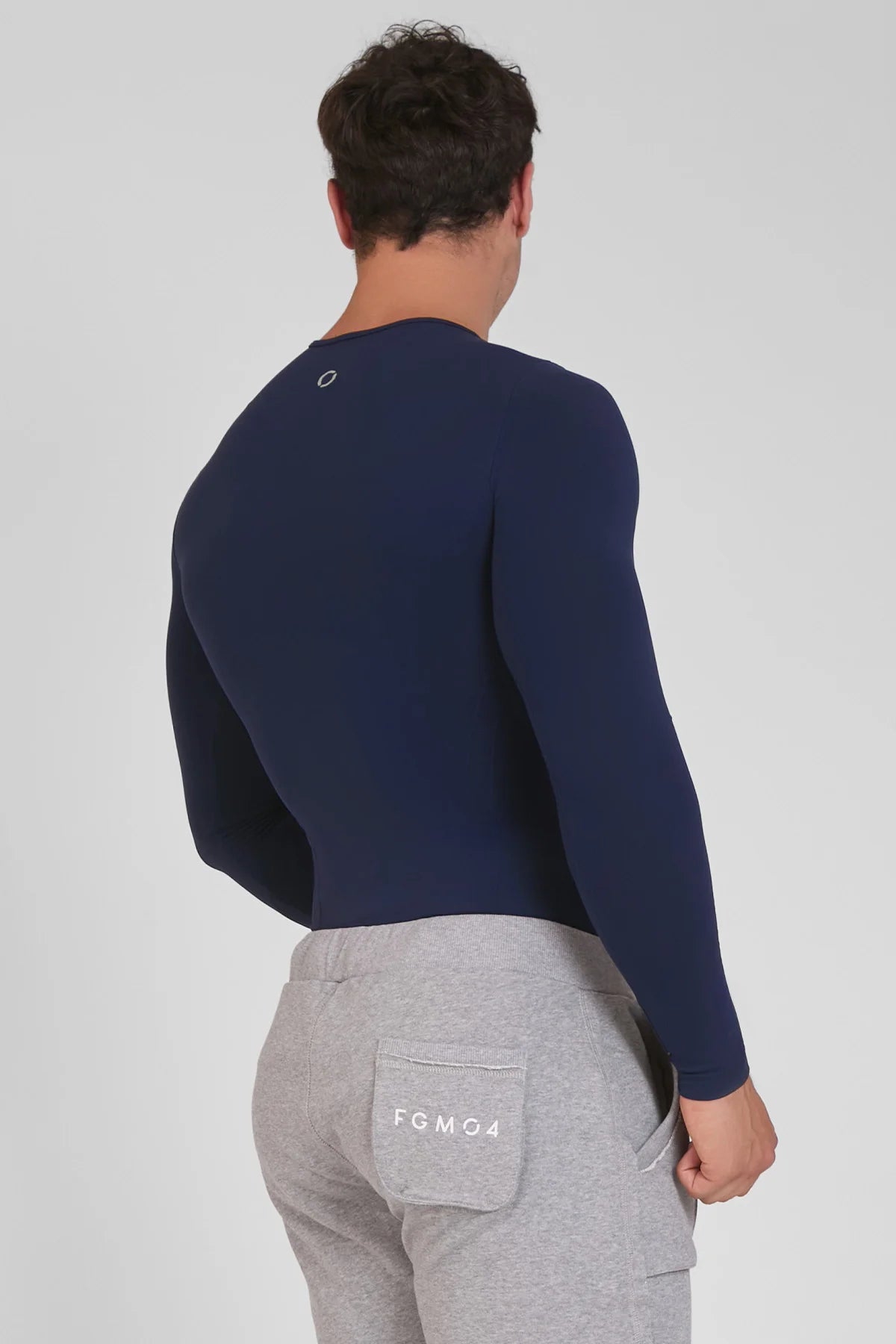 Maglia sportiva tecnica uomo Manica lunga con tecnologia FIR FGM04 Sport Unisex Blu Notte - FGM04 - Linea Ikonic Uomo - fgm04