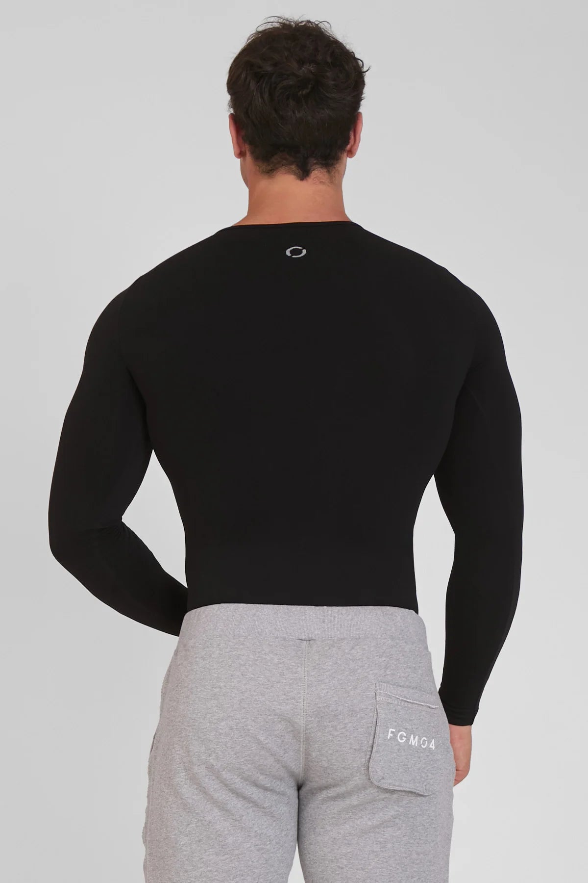 Maglia sportiva tecnica uomo Manica lunga con tecnologia FIR FGM04 Sport Unisex Nero - FGM04 - Linea Ikonic Uomo - fgm04