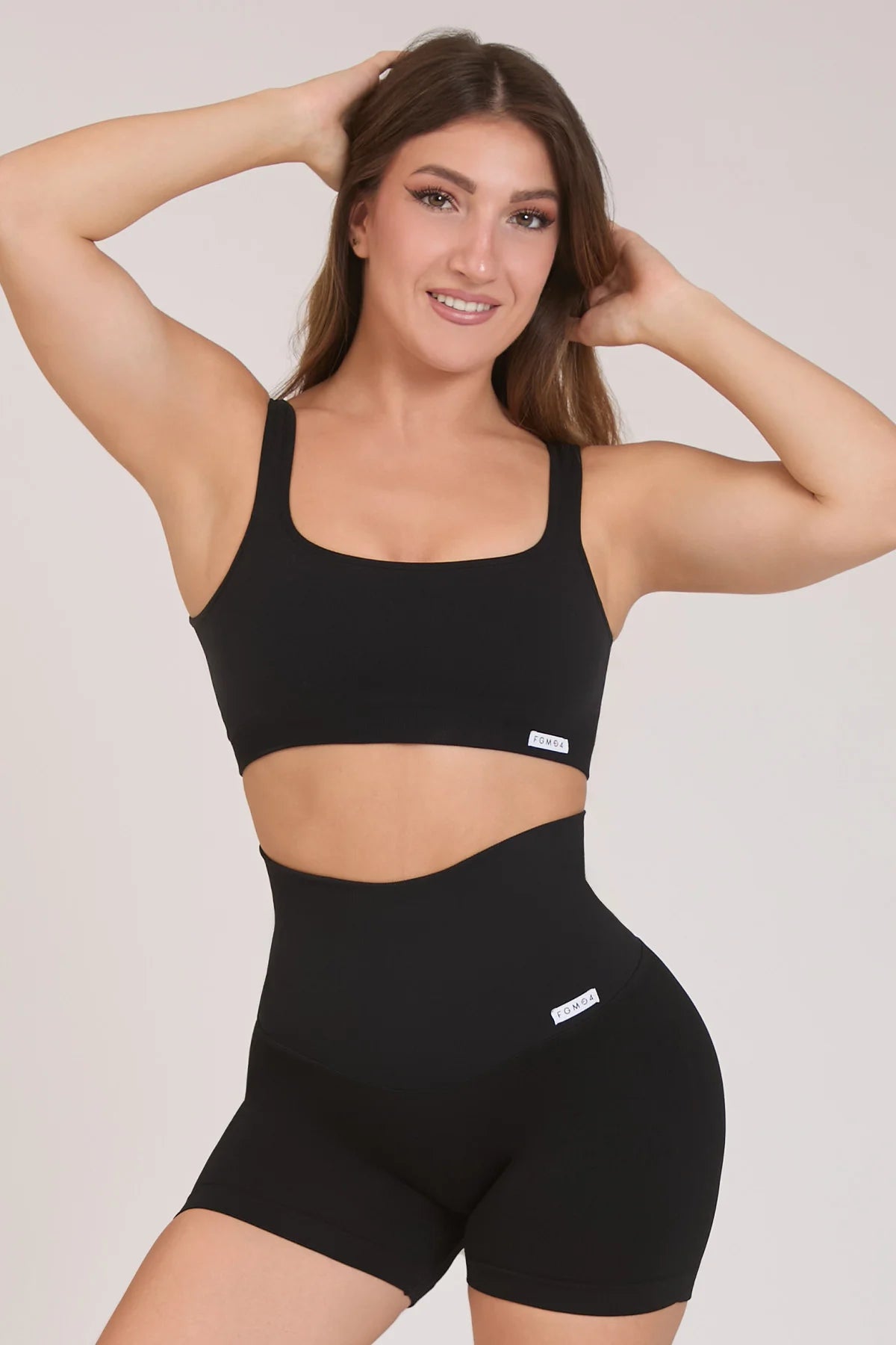 Top sportivo con spalline larghe CALIPSO Nero Costine - FGM04 - Maglie e Top - fgm04