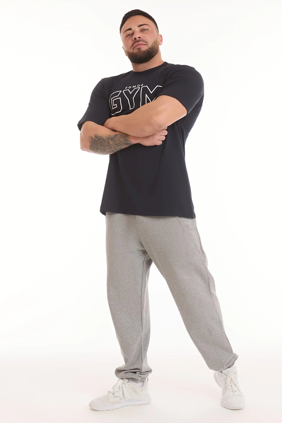 T-Shirt Gym Fgm04 Uomo Blu - FGM04 - Linea Ikonic Uomo - fgm04