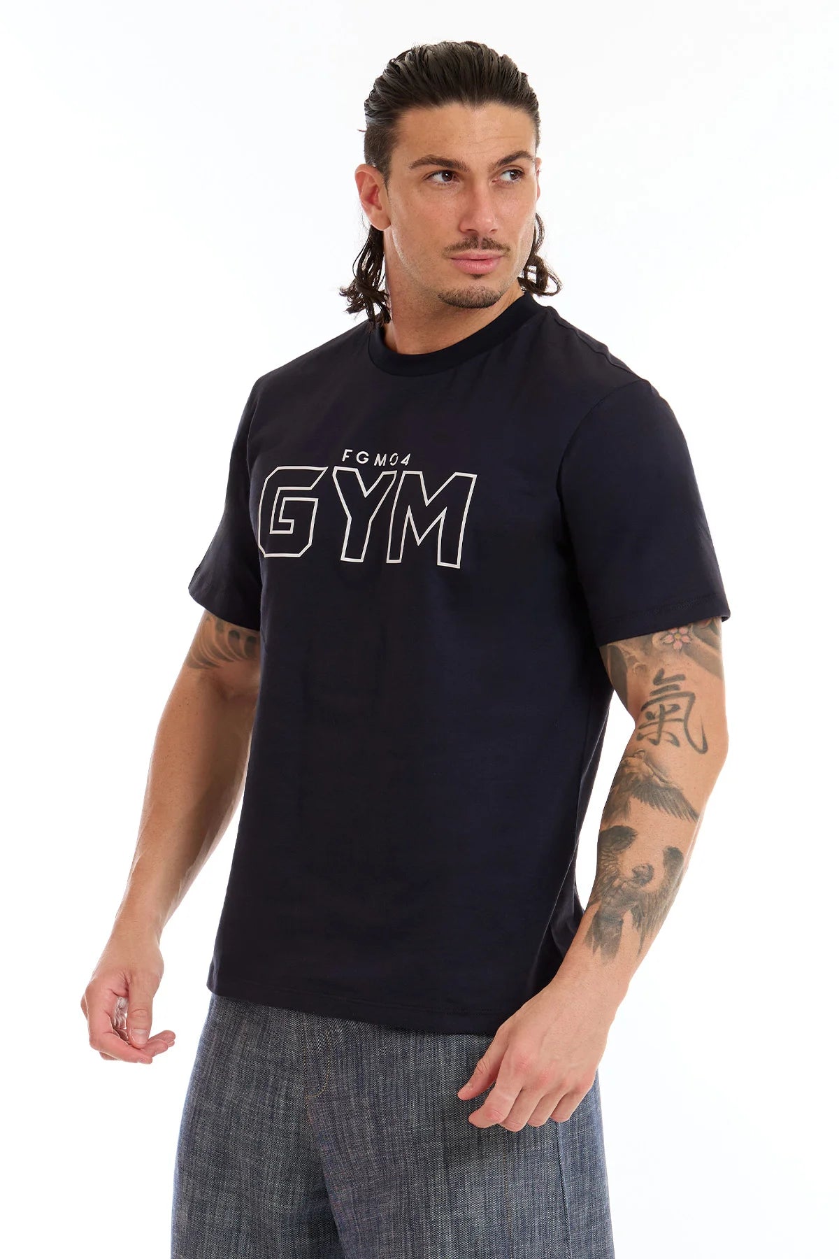 T-Shirt Gym Fgm04 Uomo Blu - FGM04 - Linea Ikonic Uomo - fgm04