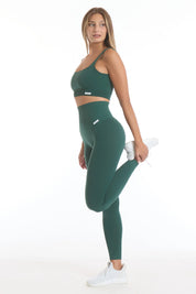 Leggings Push up Gym Fashion Verde Pino - FGM04 - LEGGINGS ANTICELLULITE - fgm04