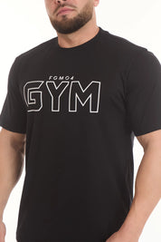 T-Shirt Gym Fgm04 Uomo Nero - FGM04 - Linea Ikonic Uomo - fgm04