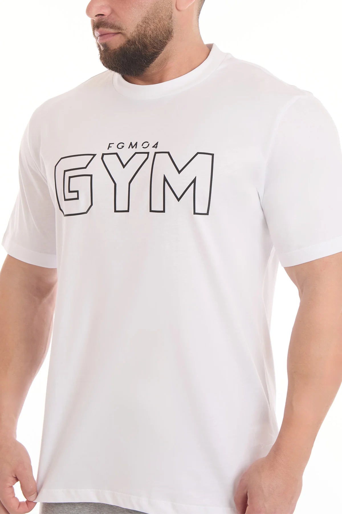 T-Shirt Gym Fgm04 Uomo Bianco - FGM04 - Linea Ikonic Uomo - fgm04