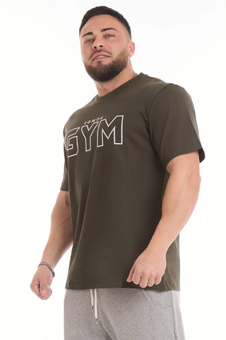 T-Shirt Gym Fgm04 Uomo Verde Militare - FGM04 - Linea Ikonic Uomo - fgm04