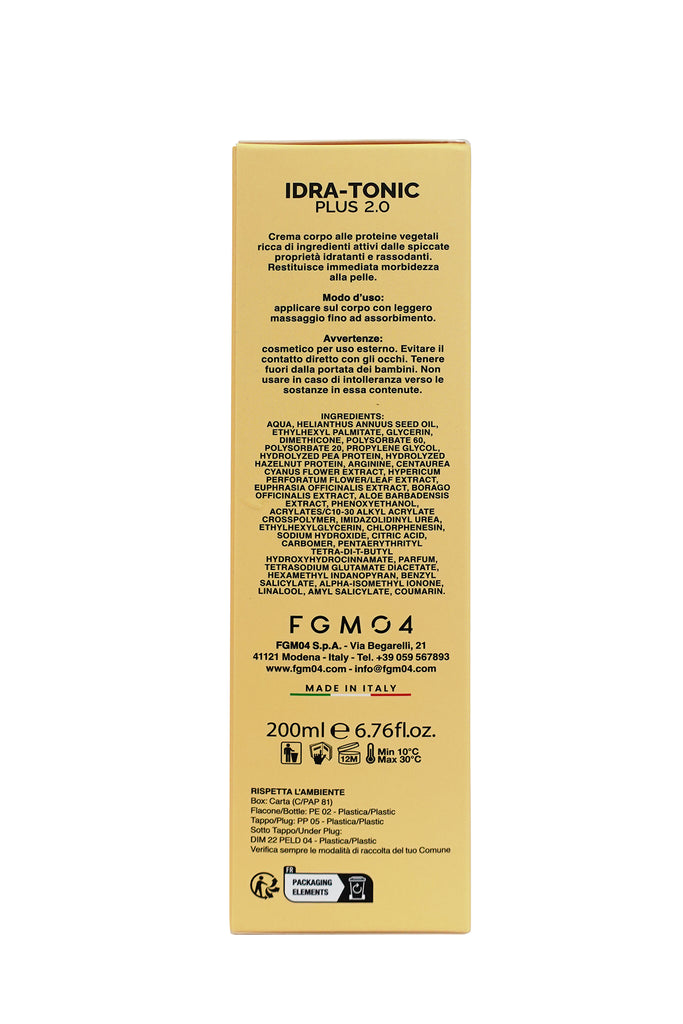 Idra-tonic plus 2.0 crema idratante rassodante rigenerante protettiva ottimo doposole