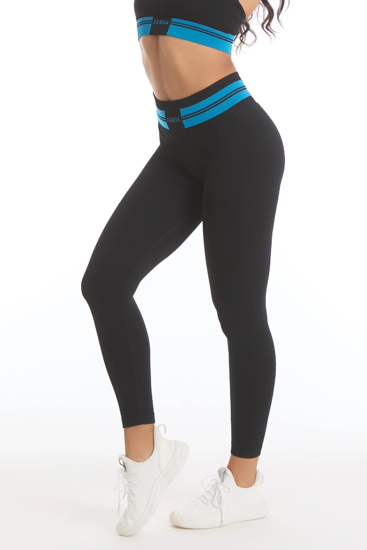 Leggings Ikona Nero e Azzurro - FGM04 - OFFERTE SPECIALI - fgm04