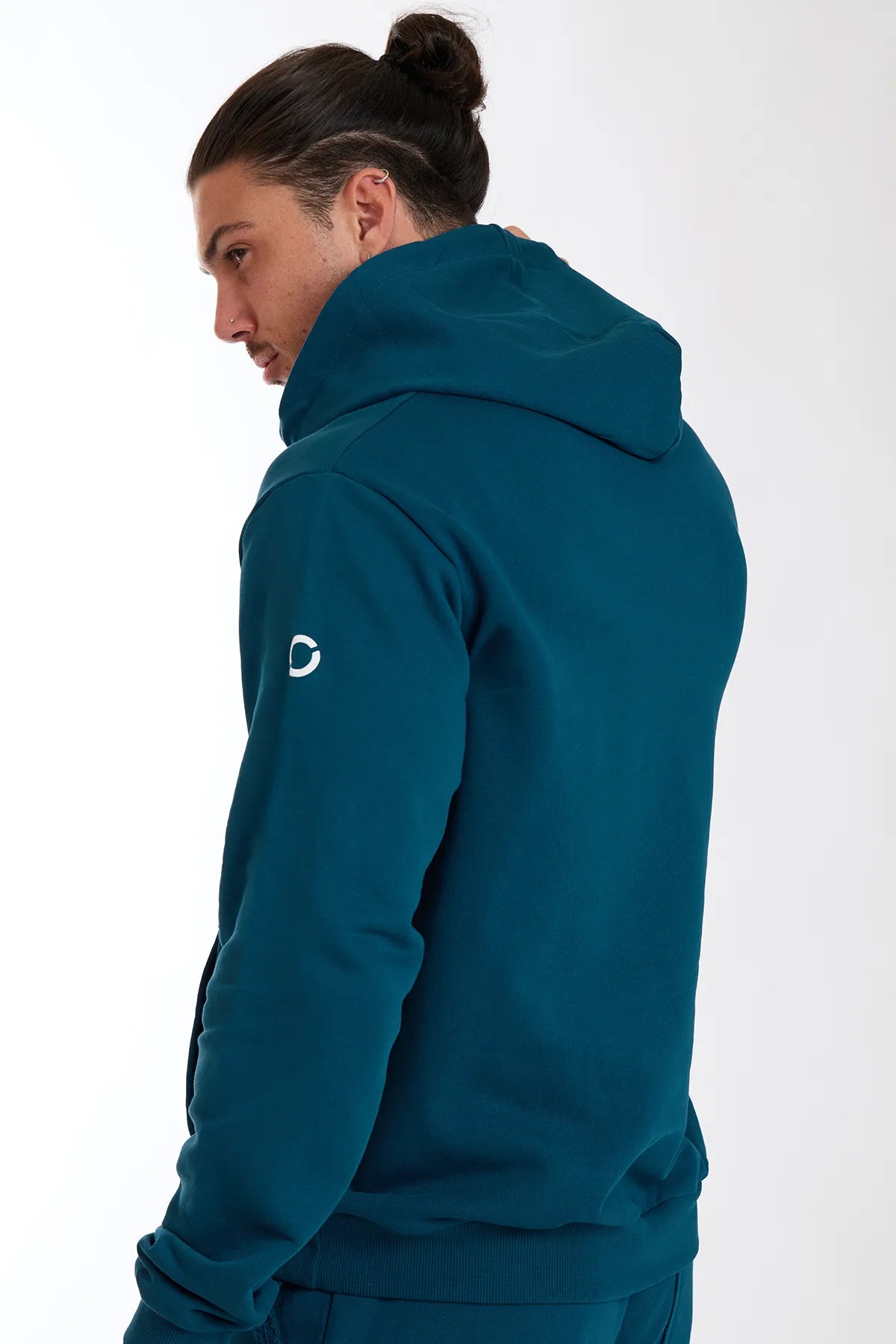 Sudadera Hombre Oversize Con Capucha Ikonic Indian Blue