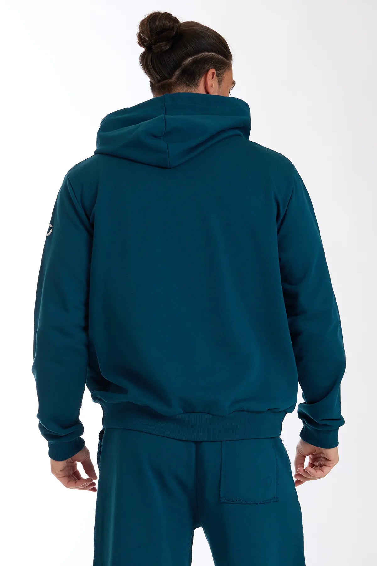 Sudadera Hombre Oversize Con Capucha Ikonic Indian Blue
