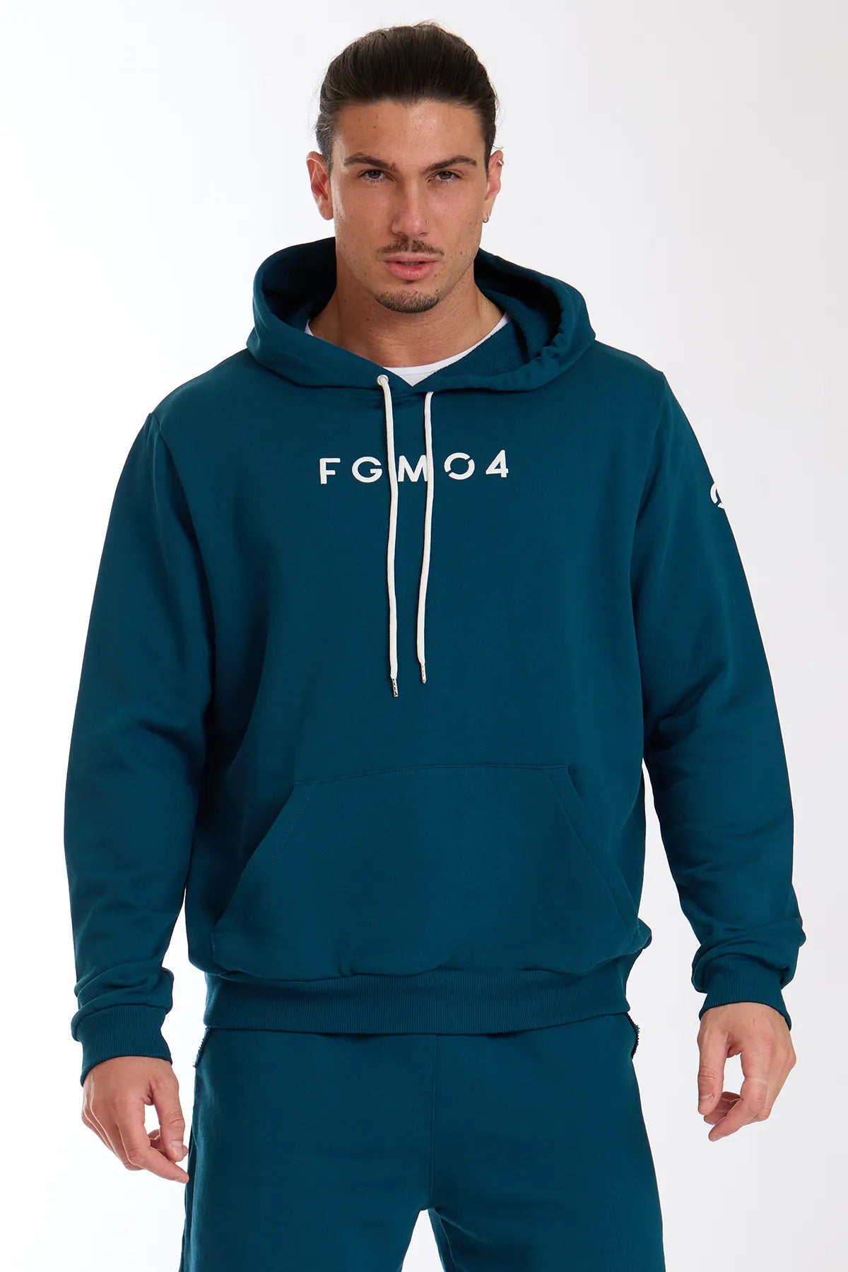 Sudadera Hombre Oversize Con Capucha Ikonic Indian Blue