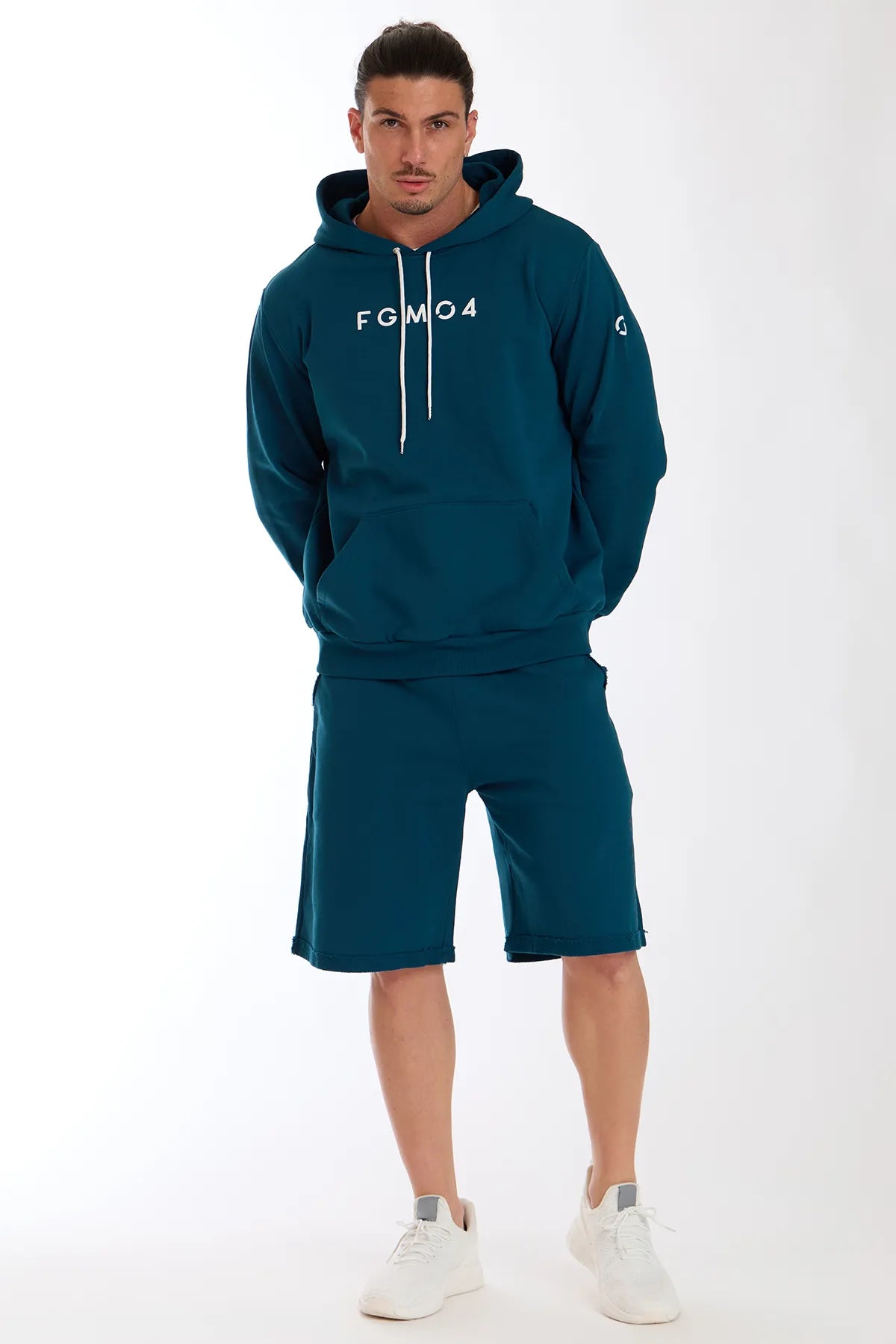 Sudadera Hombre Oversize Con Capucha Ikonic Indian Blue