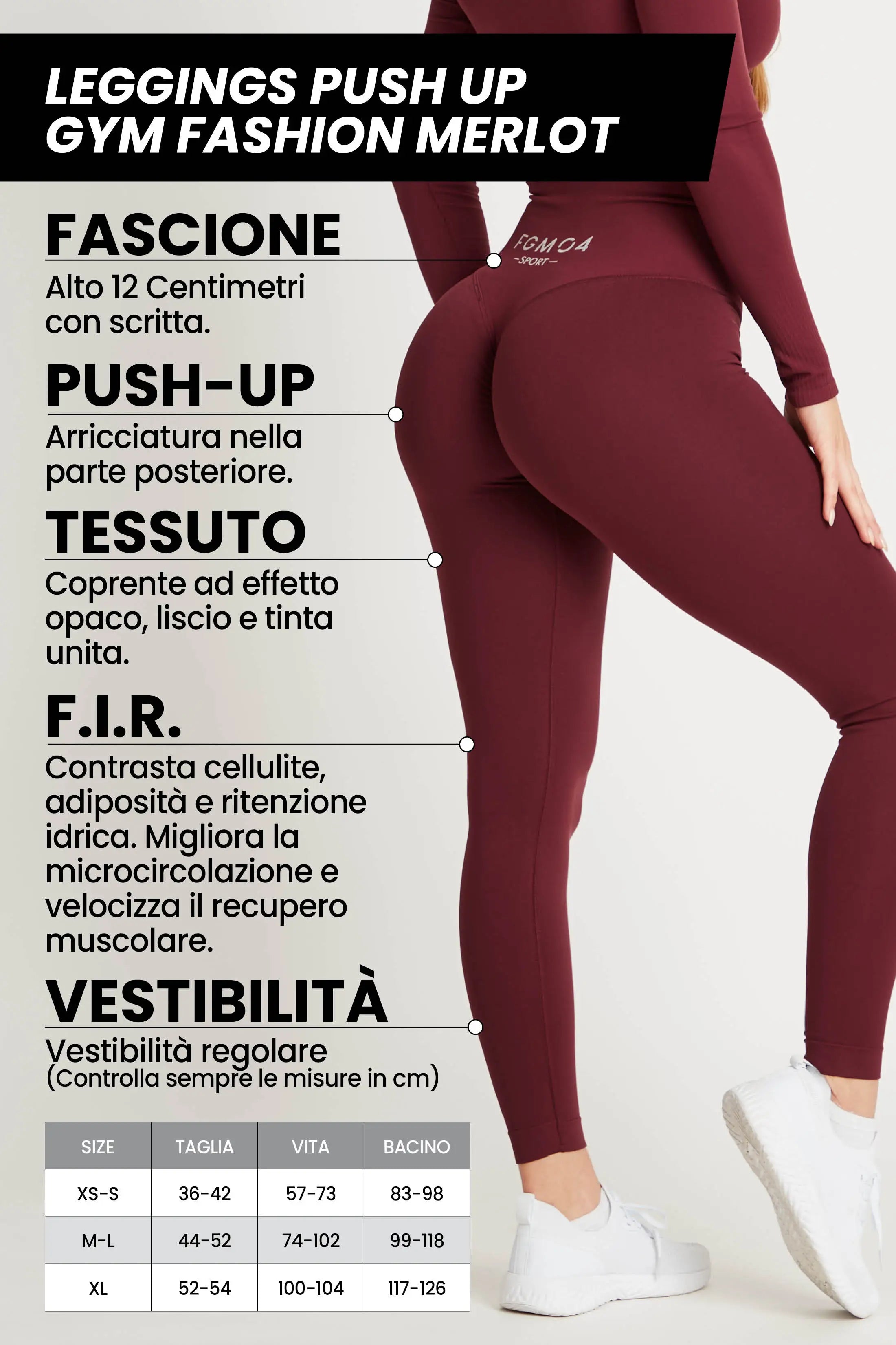 Legings Push up Gym Fashion Viola – fgm04
