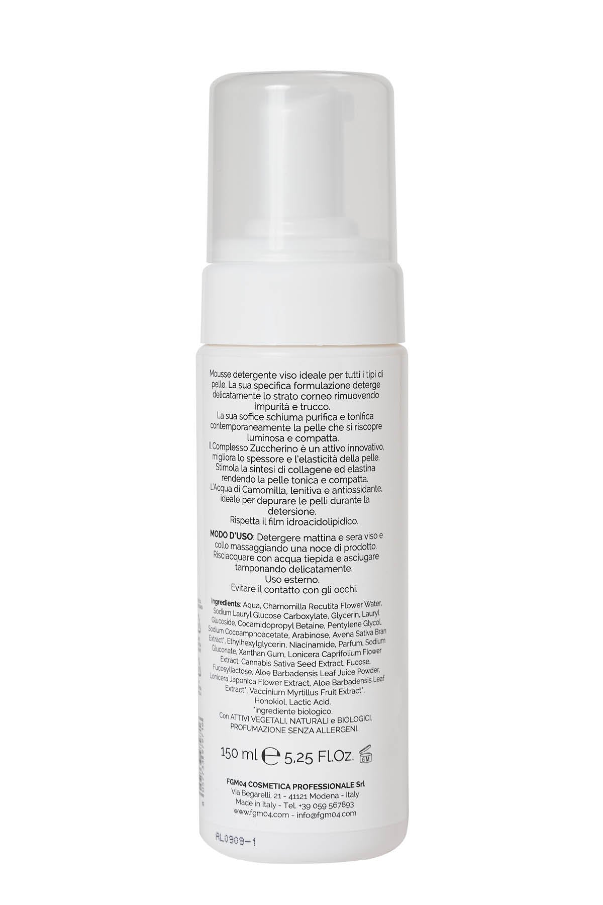 MOUSSE DETERGENTE VISO ANTI AGE - 150 ml - FGM04