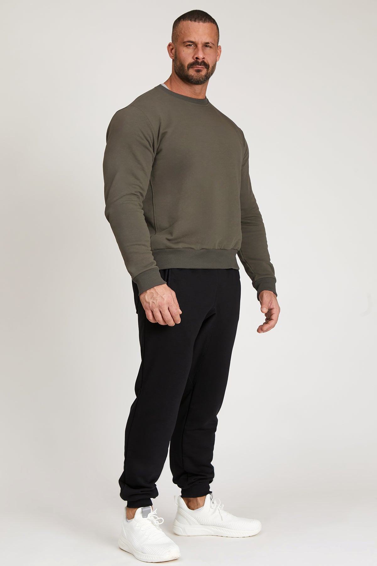 Ikonic FW 24/25 Militärgrünes Herren-Sweatshirt