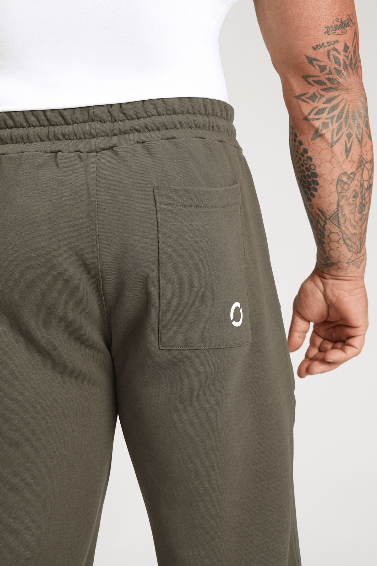 Pantaloni della tuta sportivi in cotone Jogger Ikonic FW 24/25 Verde Militare Uomo - FGM04 - Linea Ikonic Uomo - fgm04