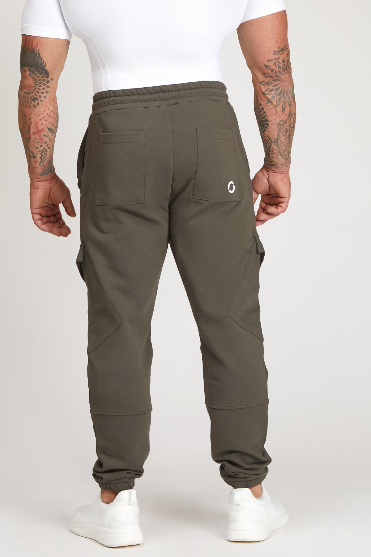 Pantaloni della tuta sportivi in cotone con tasconi lateraliantalone Cargo FW 24/25 Verde Militare - FGM04 - Linea Ikonic Uomo - fgm04