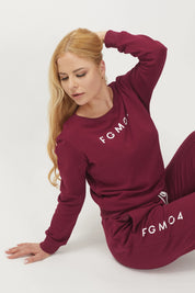 Felpa Ikonic FW 23/24 Borgogna - FGM04