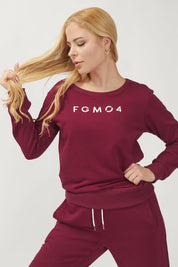 Felpa Ikonic FW 23/24 Borgogna - FGM04