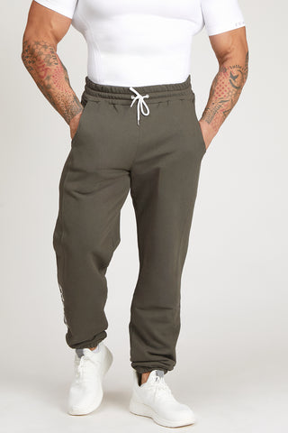 Pantaloni della tuta sportivi in cotone Jogger Ikonic FW 24/25 Verde Militare Uomo - FGM04 - Linea Ikonic Uomo - fgm04