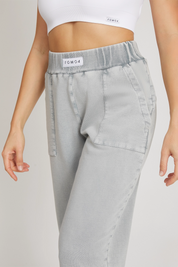 Slim-Jogginghose für Damen, Mondsteingrau