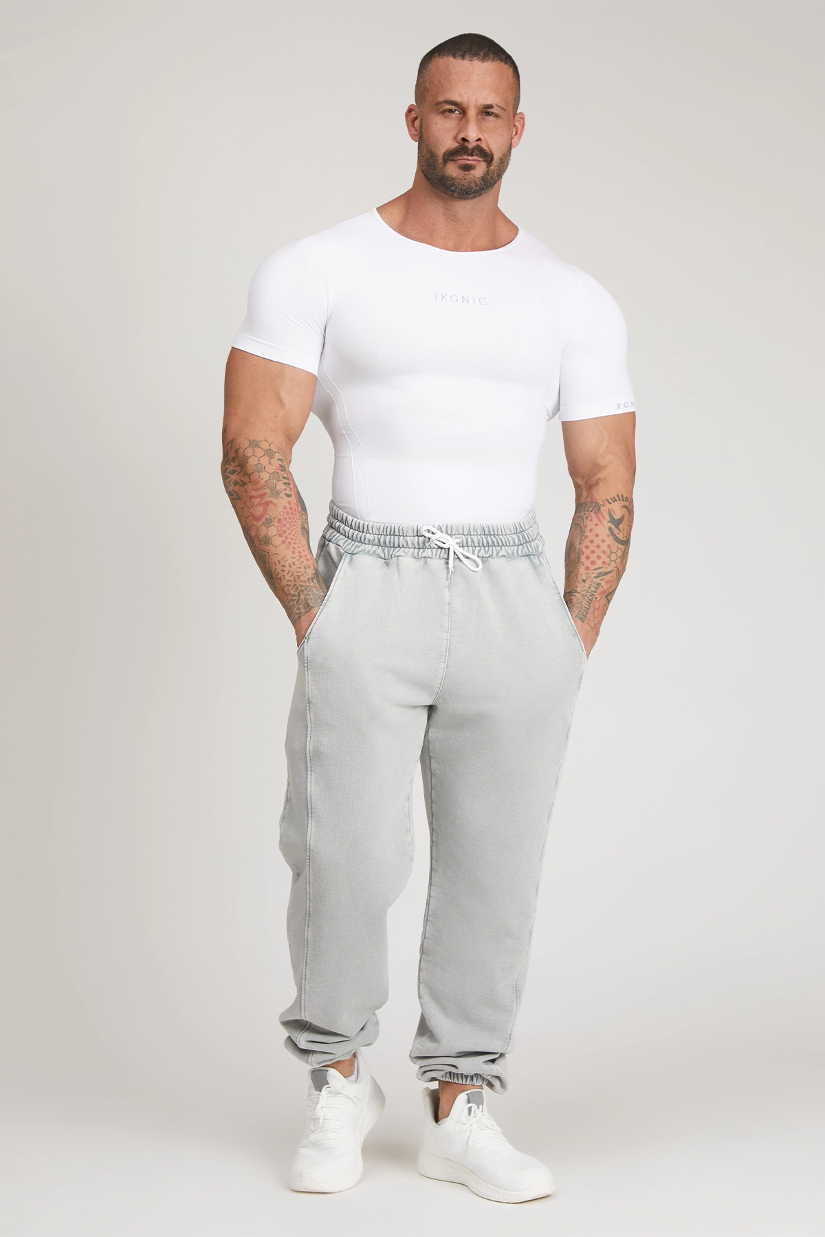 Pantalon de jogging gris Moonstone pour hommes