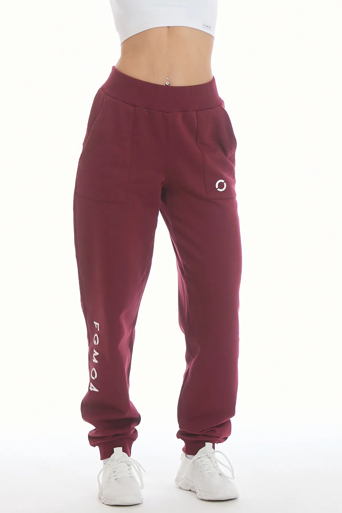 Jogger Slim Ikonic FW 25 Prugna - FGM04 - Linea Ikonic - fgm04