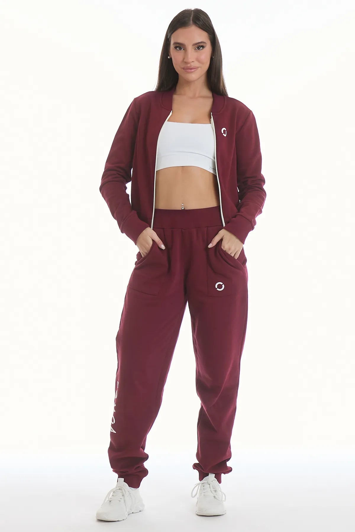 Jogger Slim Ikonic FW 25 Prugna - FGM04 - Linea Ikonic - fgm04